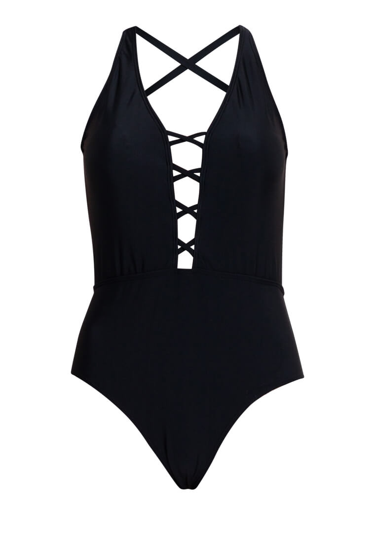 Cross Front One Piece Swimsuit #195 – EIKA Swimwear